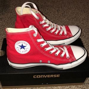 Red high top converse